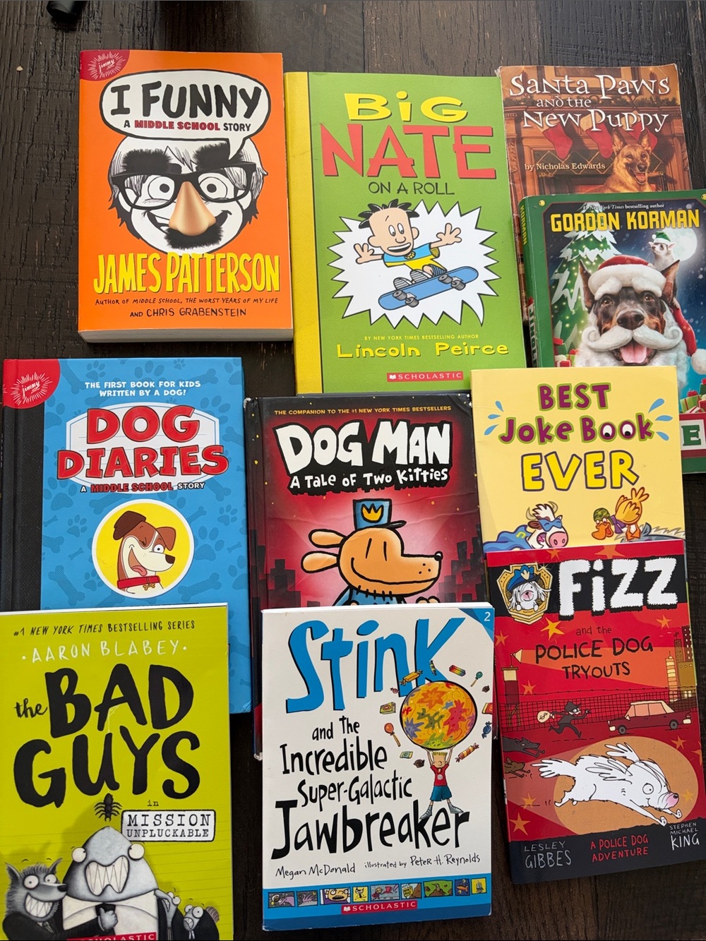 Middle school age chapter books